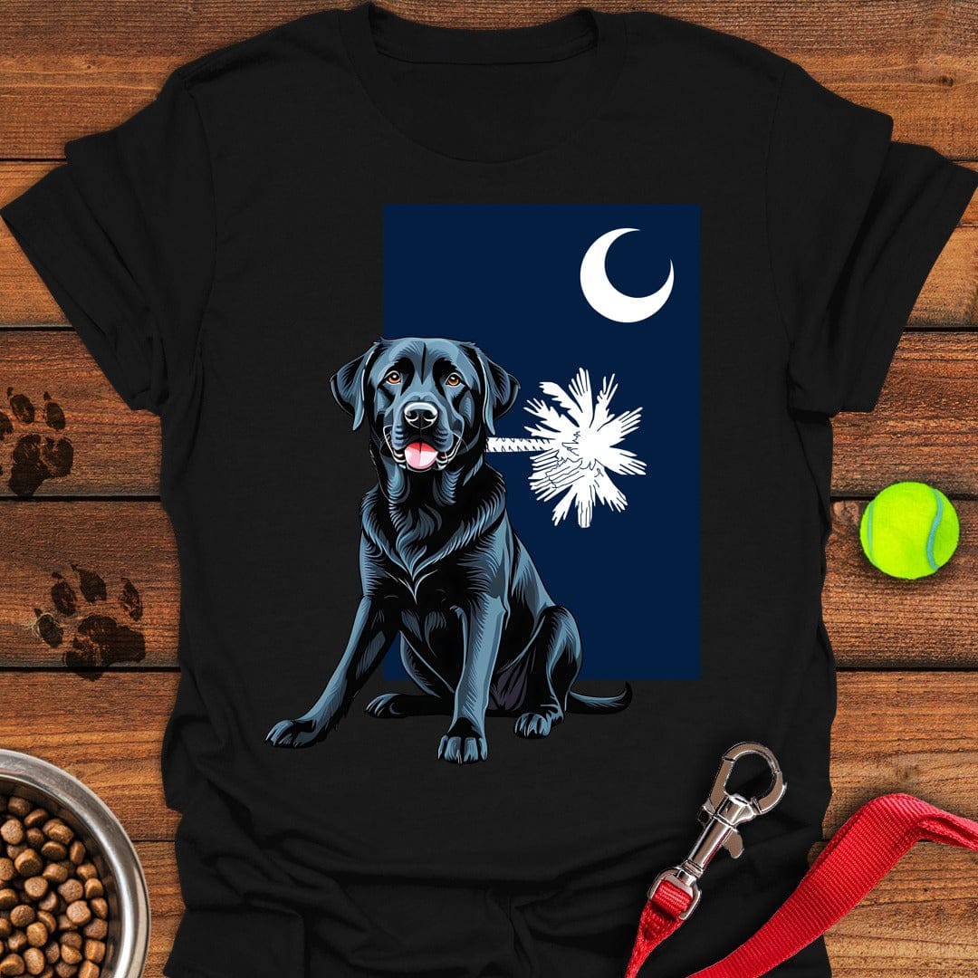 Black Lab South Carolina T-Shirt Tiny Dog Apparel Unique Gifts For Animal Lovers