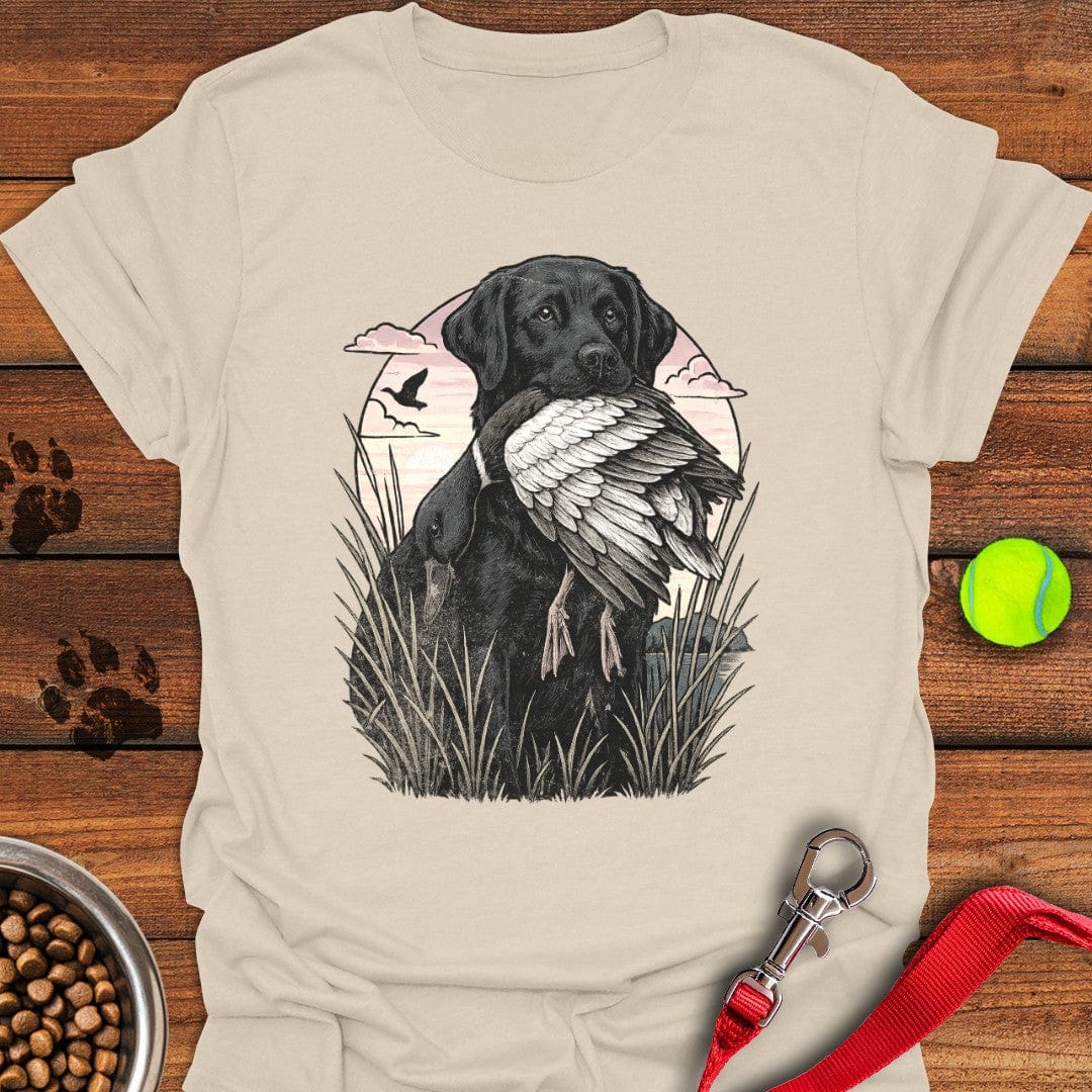 Black Labrador Hunting T-Shirt Cool Dog Clothing Best Gift For Daughter'S First Mother'S Day