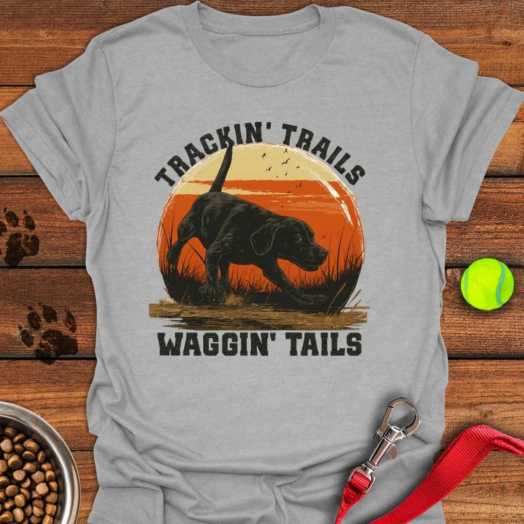 Black Labrador Hunting T-Shirt Lucky Dog Apparel Great Gifts For New Dog Owners