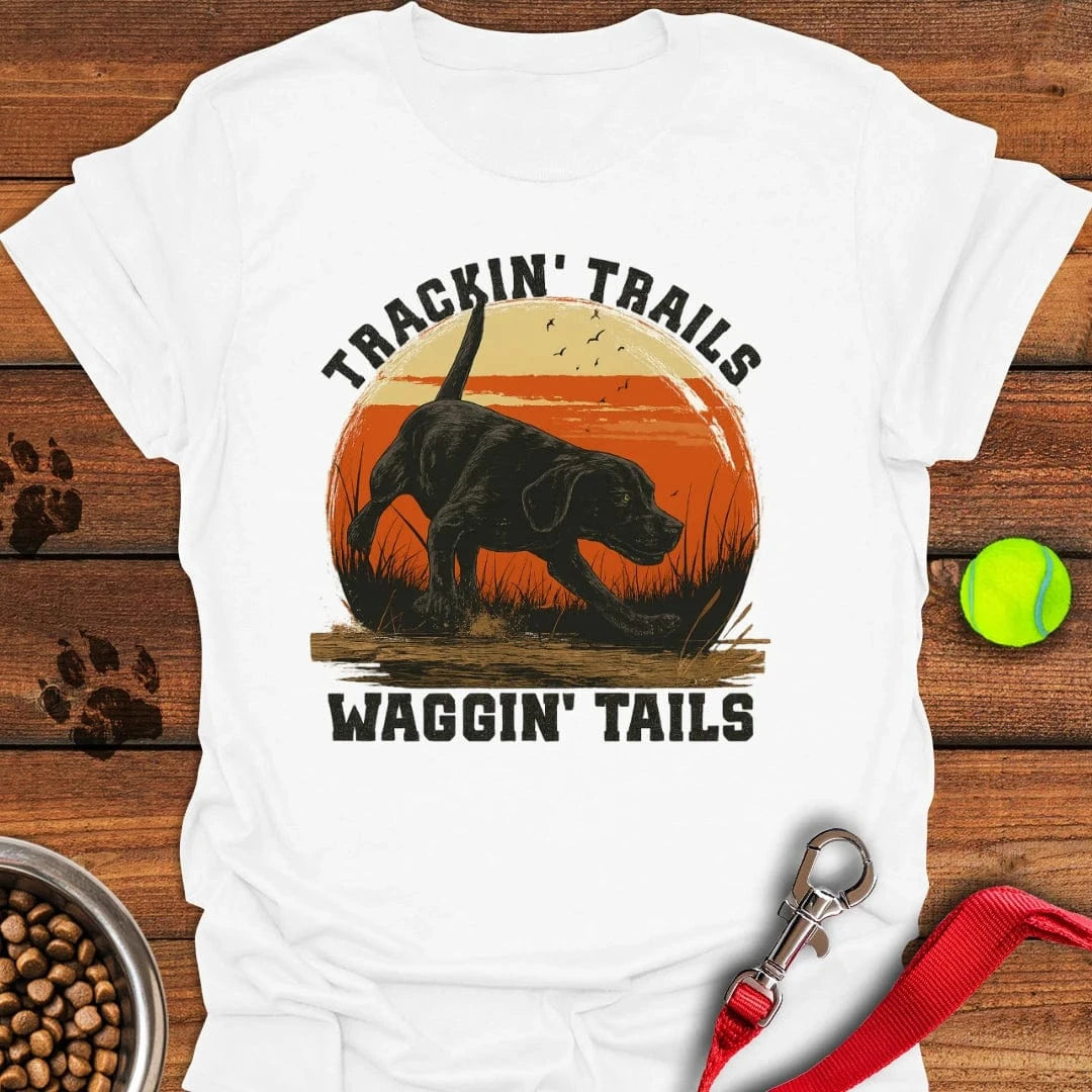 Black Labrador Hunting T-Shirt Lucky Dog Apparel Great Gifts For New Dog Owners