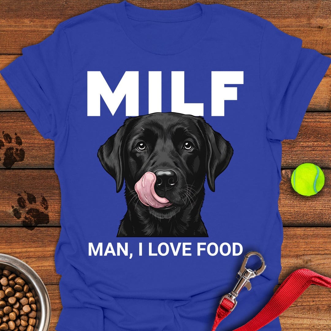Black Labrador Milf T-Shirt Lucky Dog Clothes Thoughtful Mother's Day Gifts