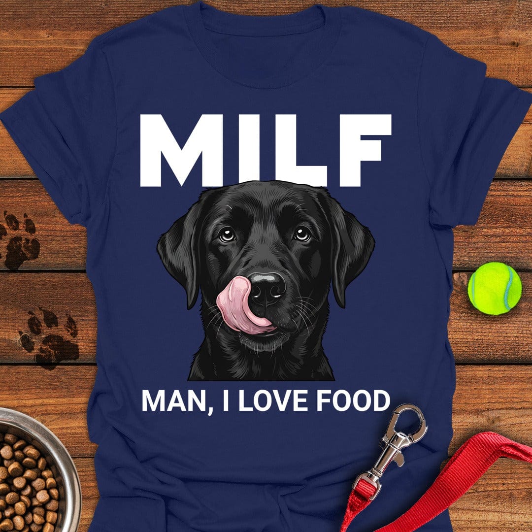 Black Labrador Milf T-Shirt Lucky Dog Clothes Thoughtful Mother's Day Gifts