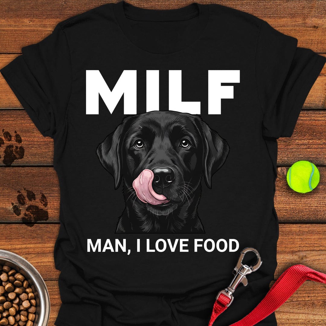 Black Labrador Milf T-Shirt Lucky Dog Clothes Thoughtful Mother's Day Gifts