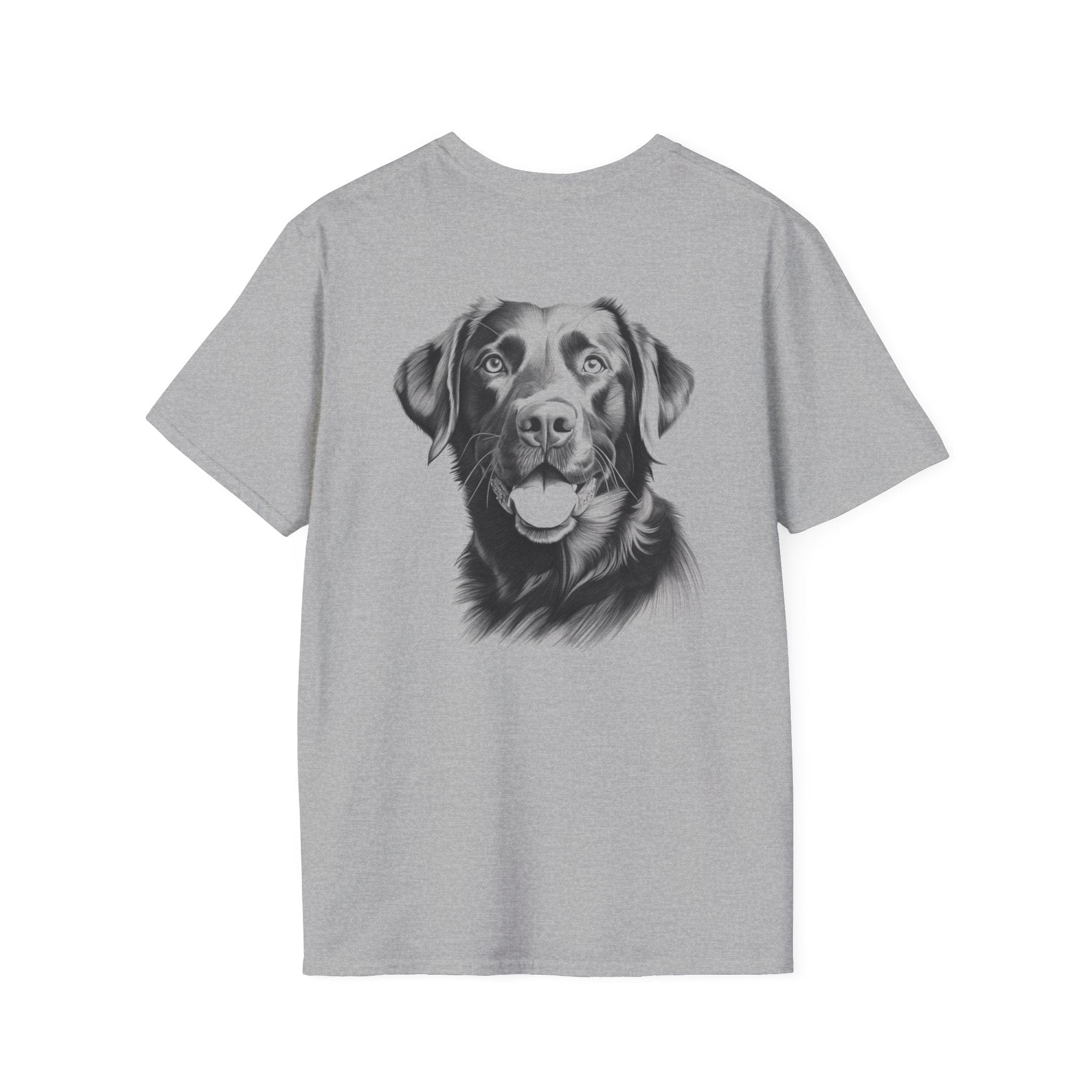 Black Labrador Portrait (Backside) T-Shirt Adorable Dog Clothing Mothers Day Present Ideas