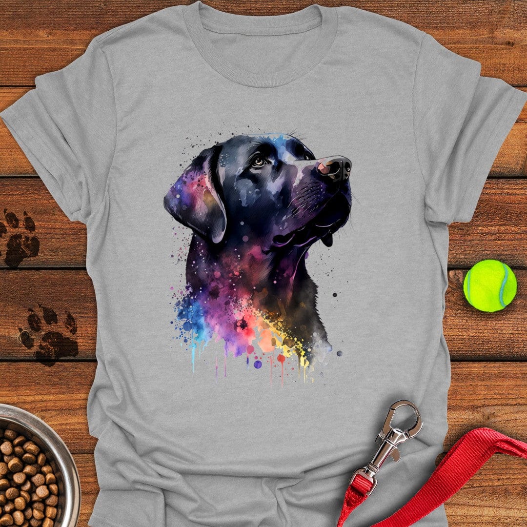 Black Labrador Portrait T-Shirt Smart Dog Apparel Best Mothers Day Gifts