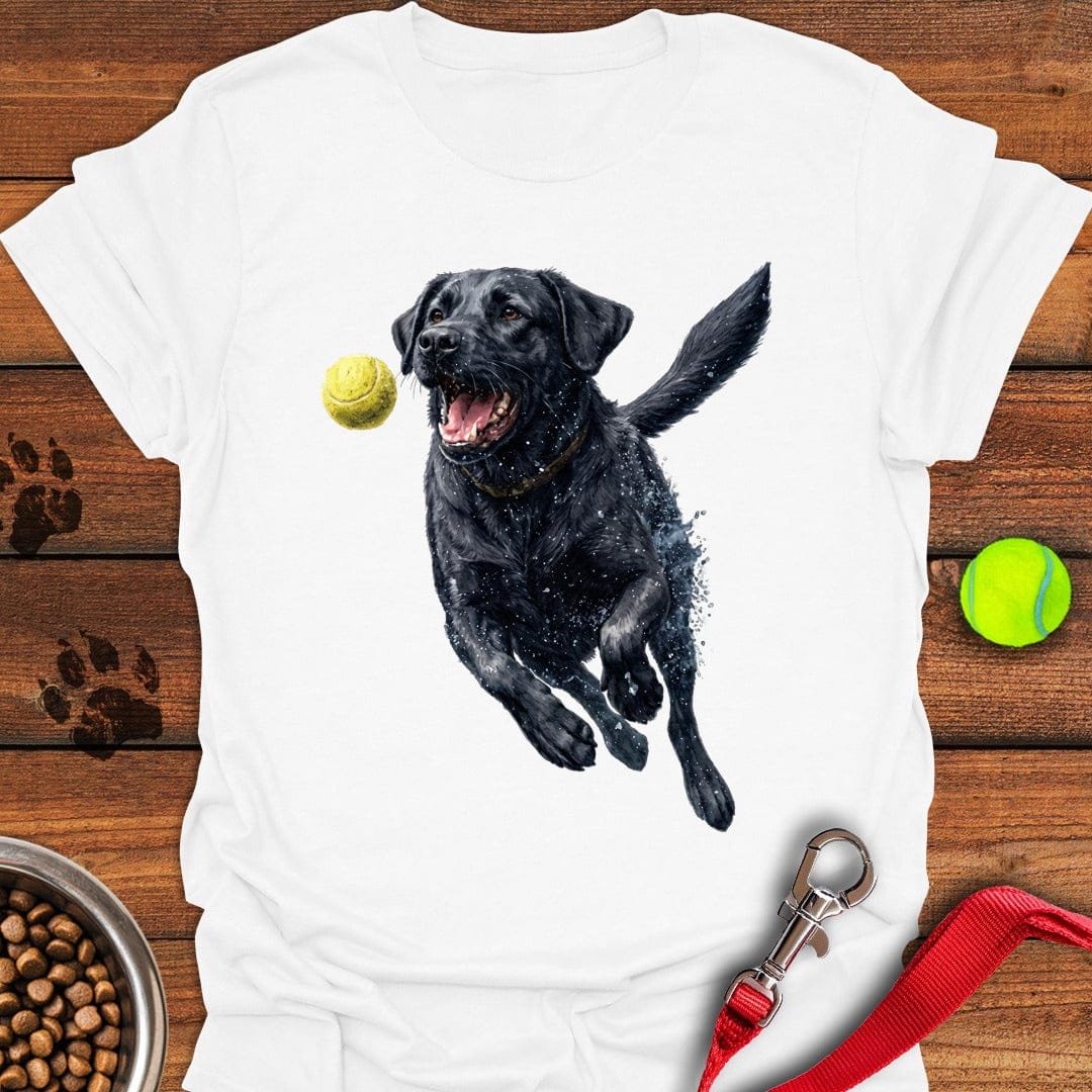 Black Labrador Running T-Shirt Chill Dog Clothing Dog Owners Themed Gifts