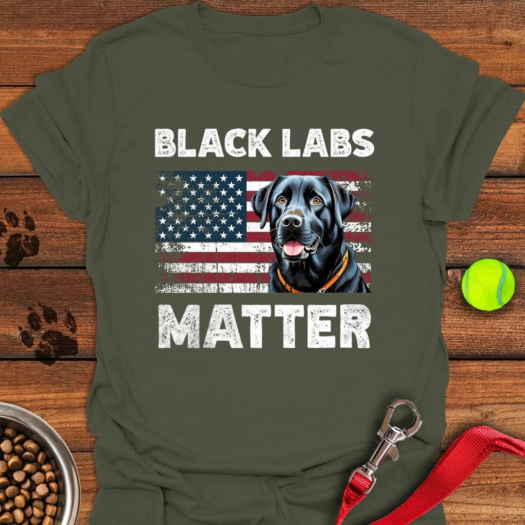 Black Labs Matter T-Shirt Sleepy Dog Clothes Special Mothers Day Gift