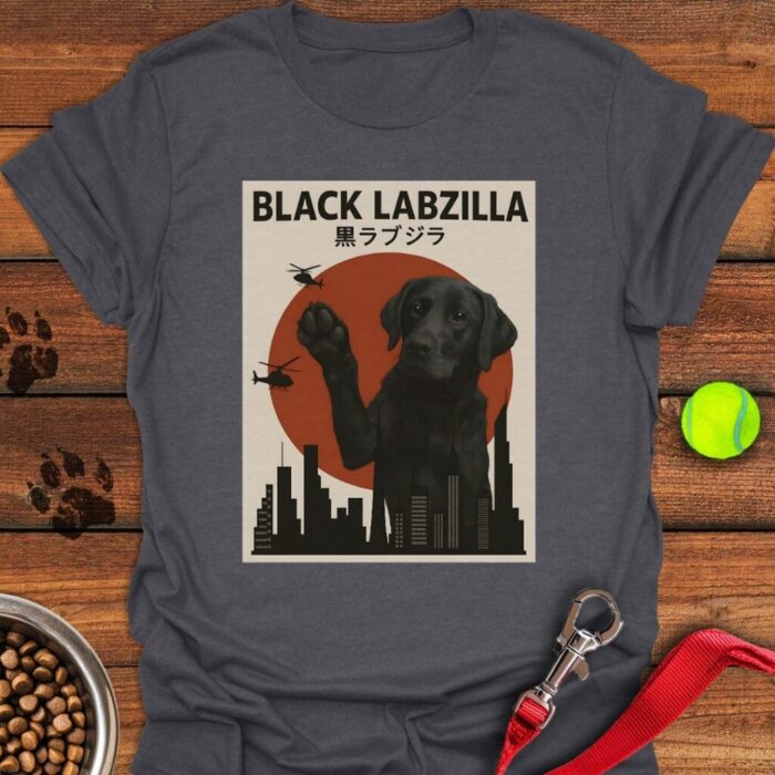 Black Labzilla T-Shirt Lab Dog Monster Shirt Gifts For Black Labrador Lovers