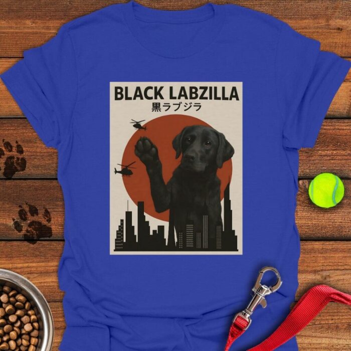 Black Labzilla T-Shirt Lab Dog Monster Shirt Gifts For Black Labrador Lovers