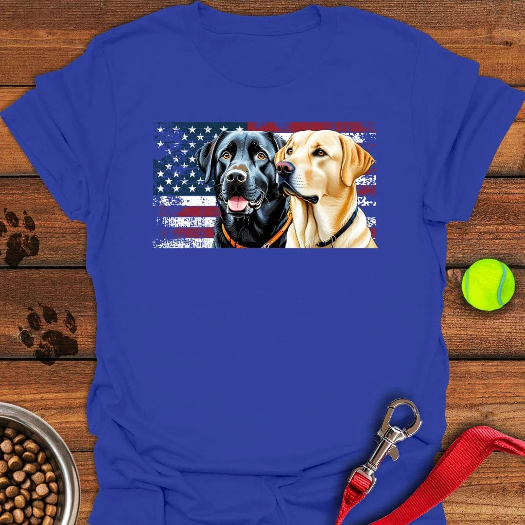 Black & Yellow Lab T-Shirt Classic Dog Clothing Mother's Day Gifts For Grandma