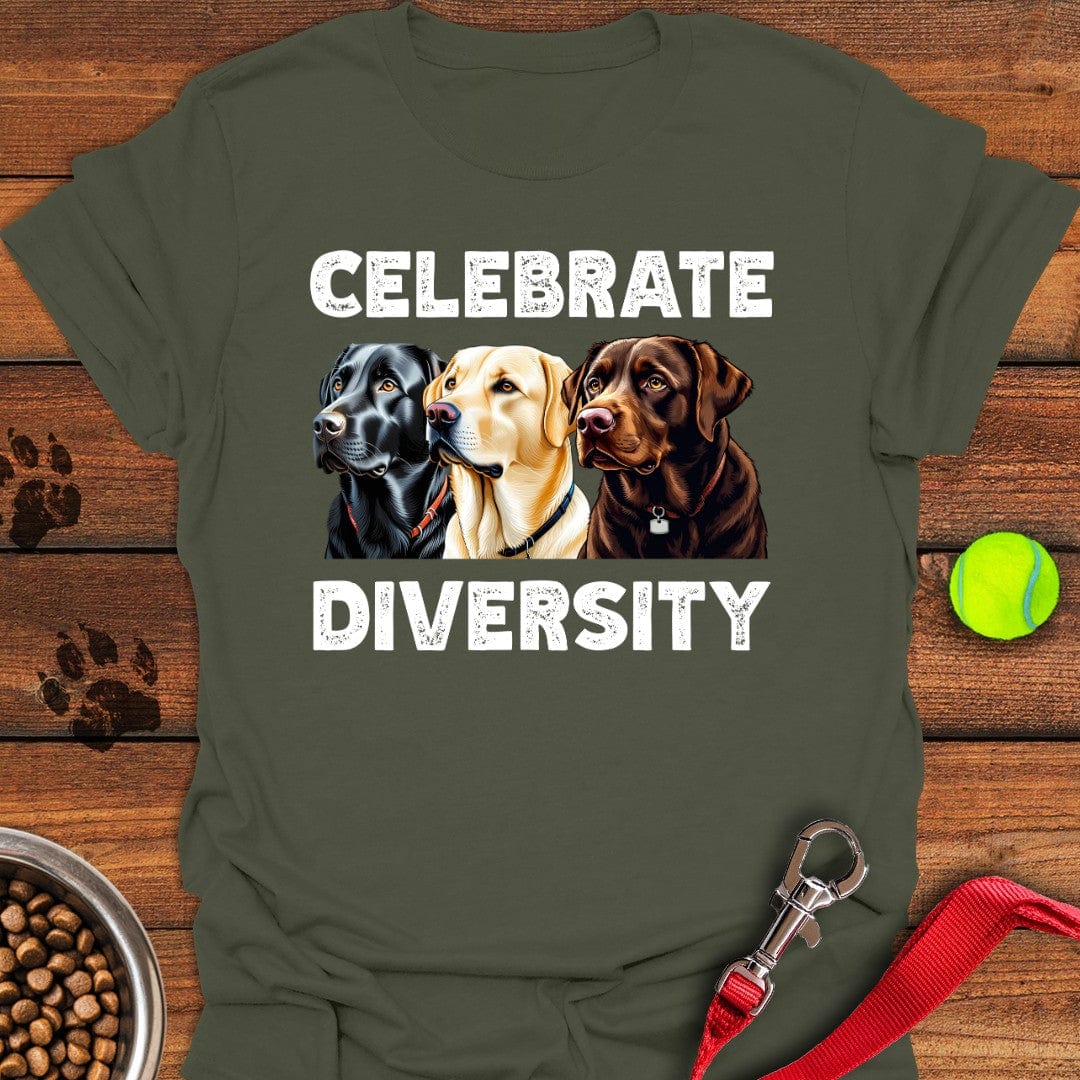 Celebrate Diversity Labrador T-Shirt Fluffy Dog Apparel Mother's Day Gifts For Daughter In Law