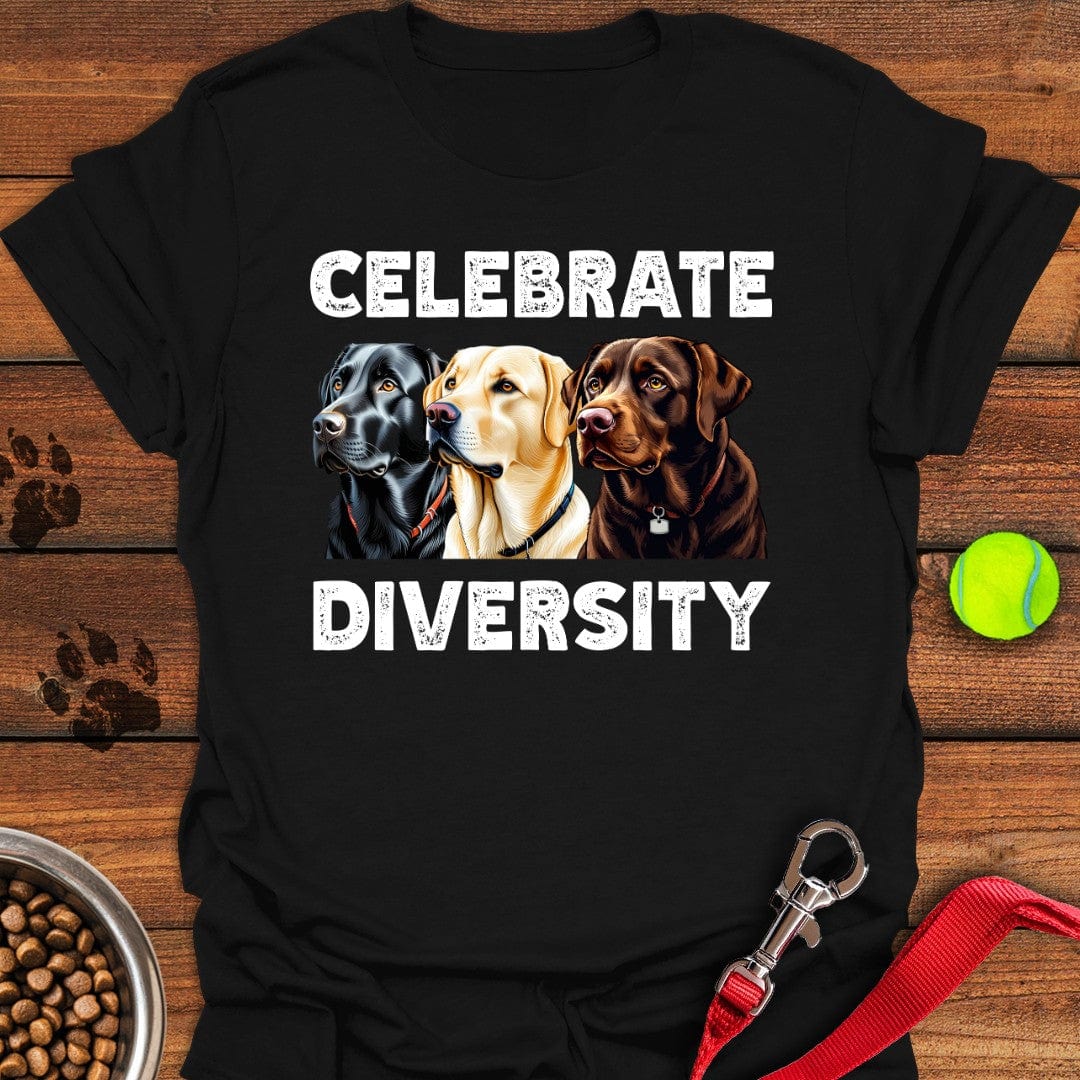 Celebrate Diversity Labrador T-Shirt Fluffy Dog Apparel Mother's Day Gifts For Daughter In Law