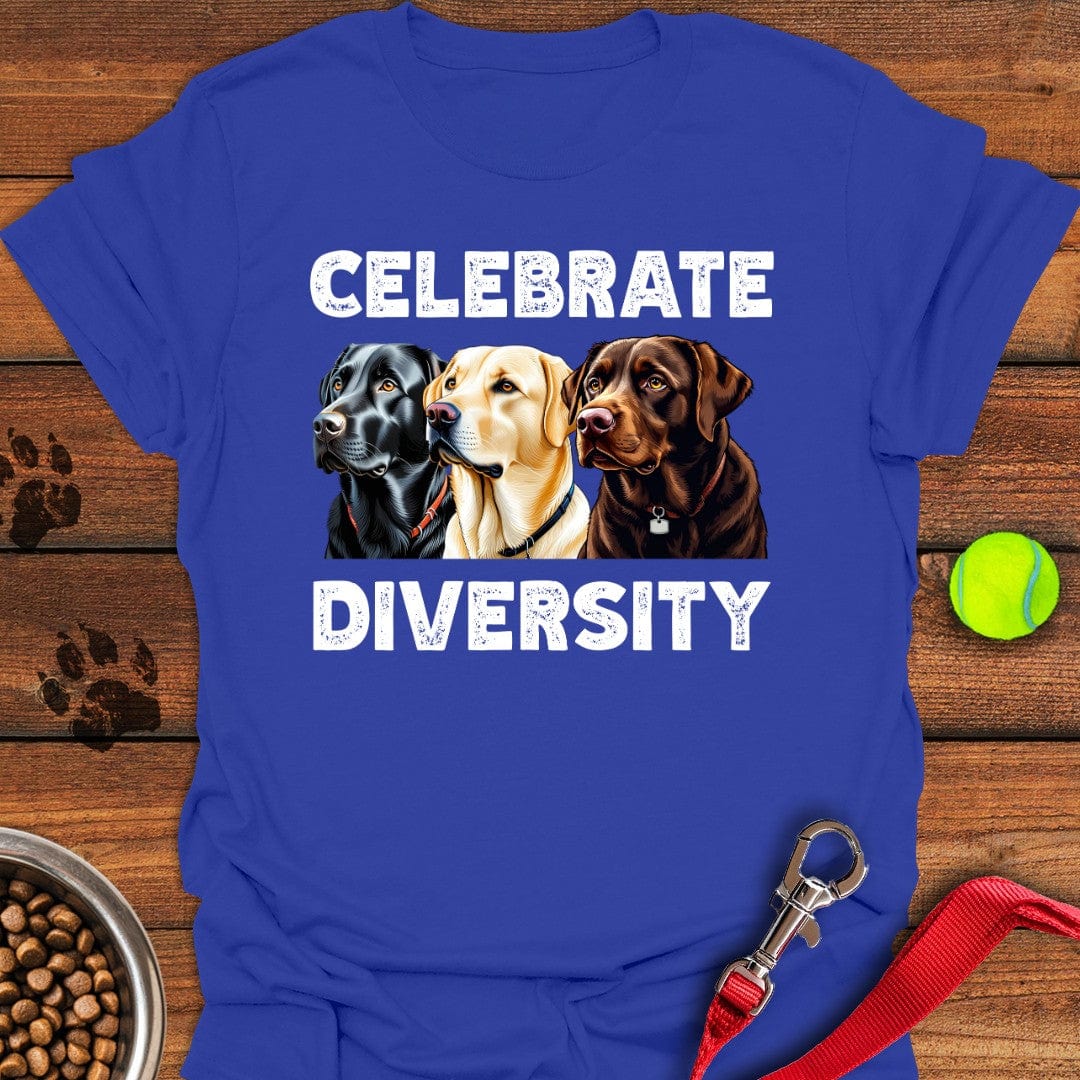 Celebrate Diversity Labrador T-Shirt Fluffy Dog Apparel Mother's Day Gifts For Daughter In Law