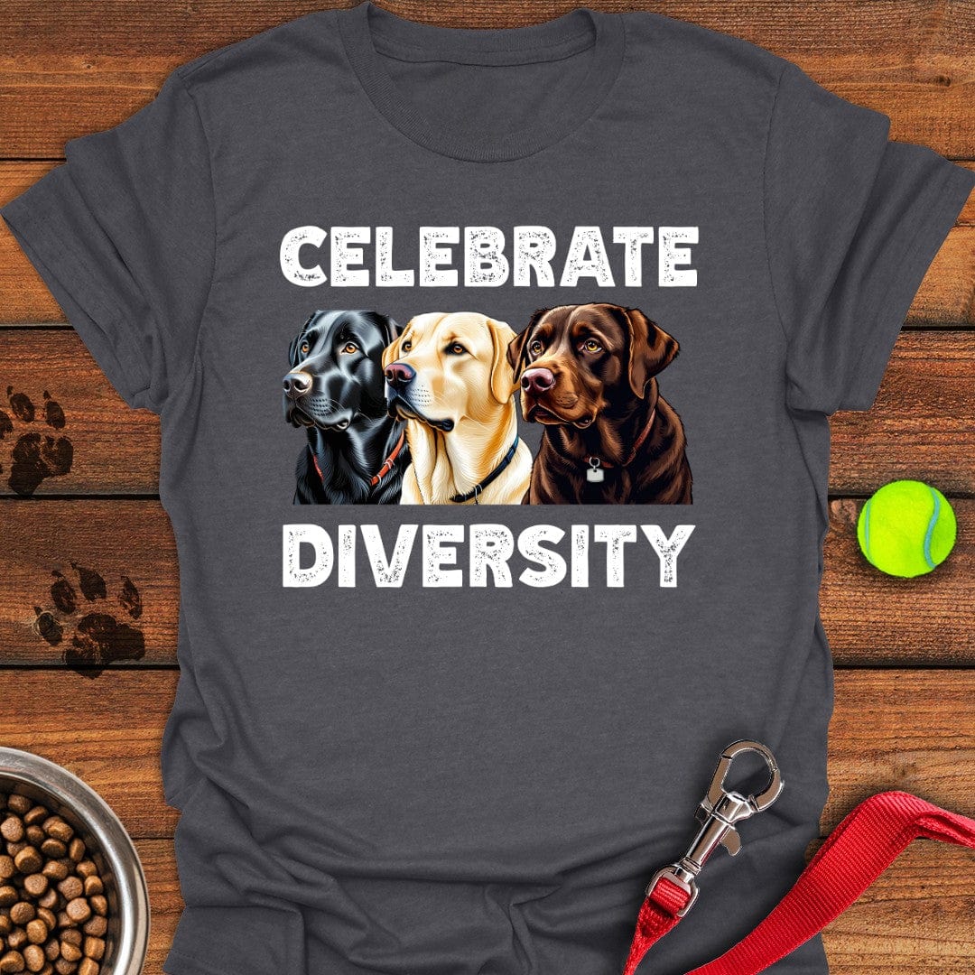Celebrate Diversity Labrador T-Shirt Fluffy Dog Apparel Mother's Day Gifts For Daughter In Law