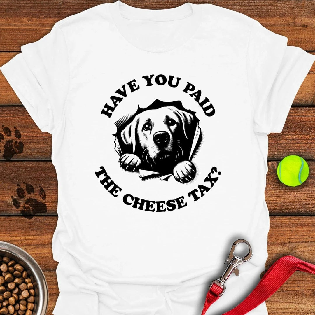 Cheese Tax Labrador T-Shirt Energetic Dog Clothes Mother's Day Gifts From Daughter