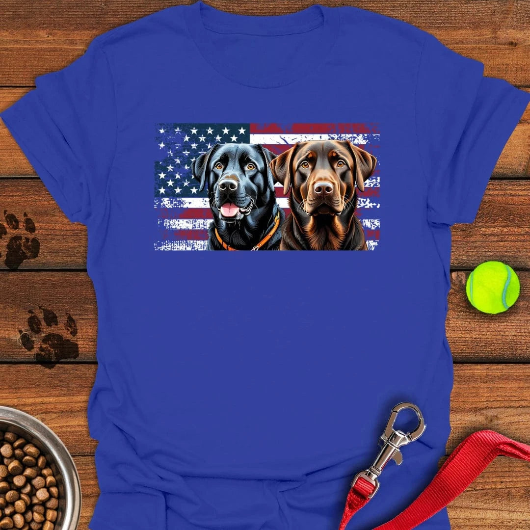 Chocolate & Black Labrador T-Shirt Sleepy Dog Clothes Top Gifts For Dog Owners