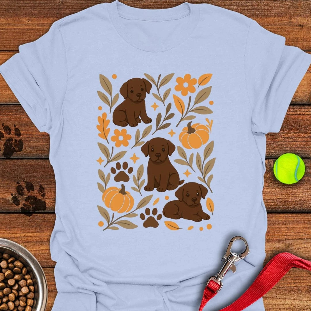 Chocolate Lab Boho Fall T-Shirt Big Dog Clothes Mothers Day Gift For New Mother
