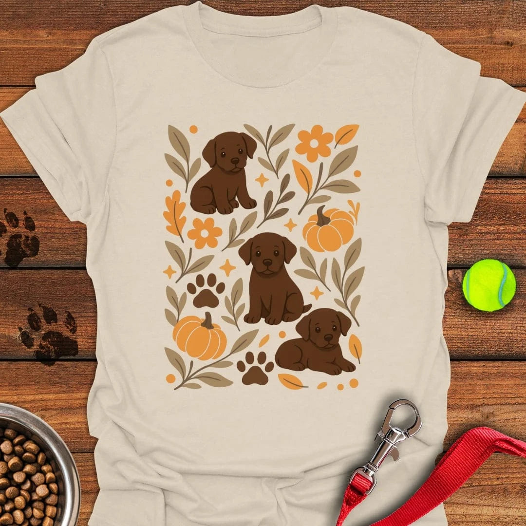Chocolate Lab Boho Fall T-Shirt Big Dog Clothes Mothers Day Gift For New Mother