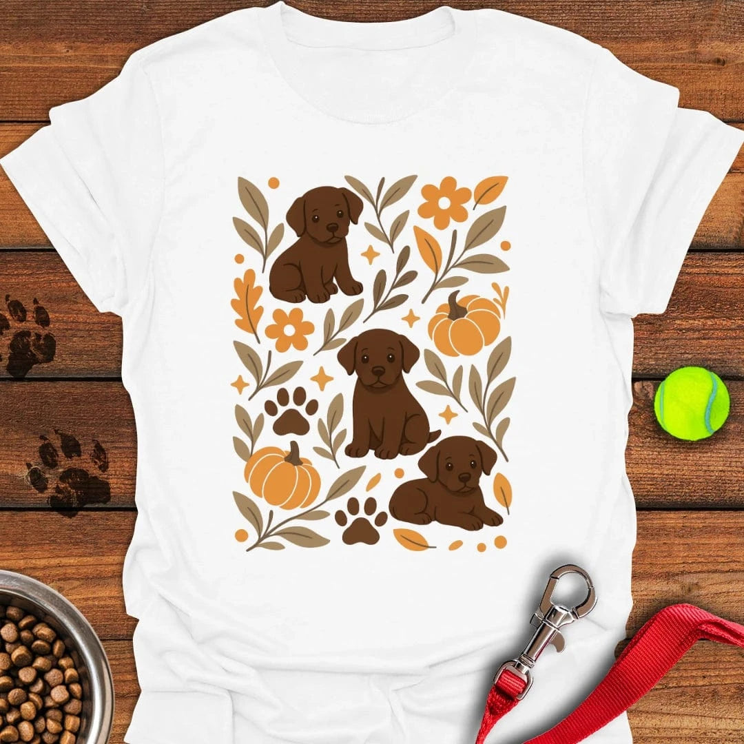 Chocolate Lab Boho Fall T-Shirt Big Dog Clothes Mothers Day Gift For New Mother