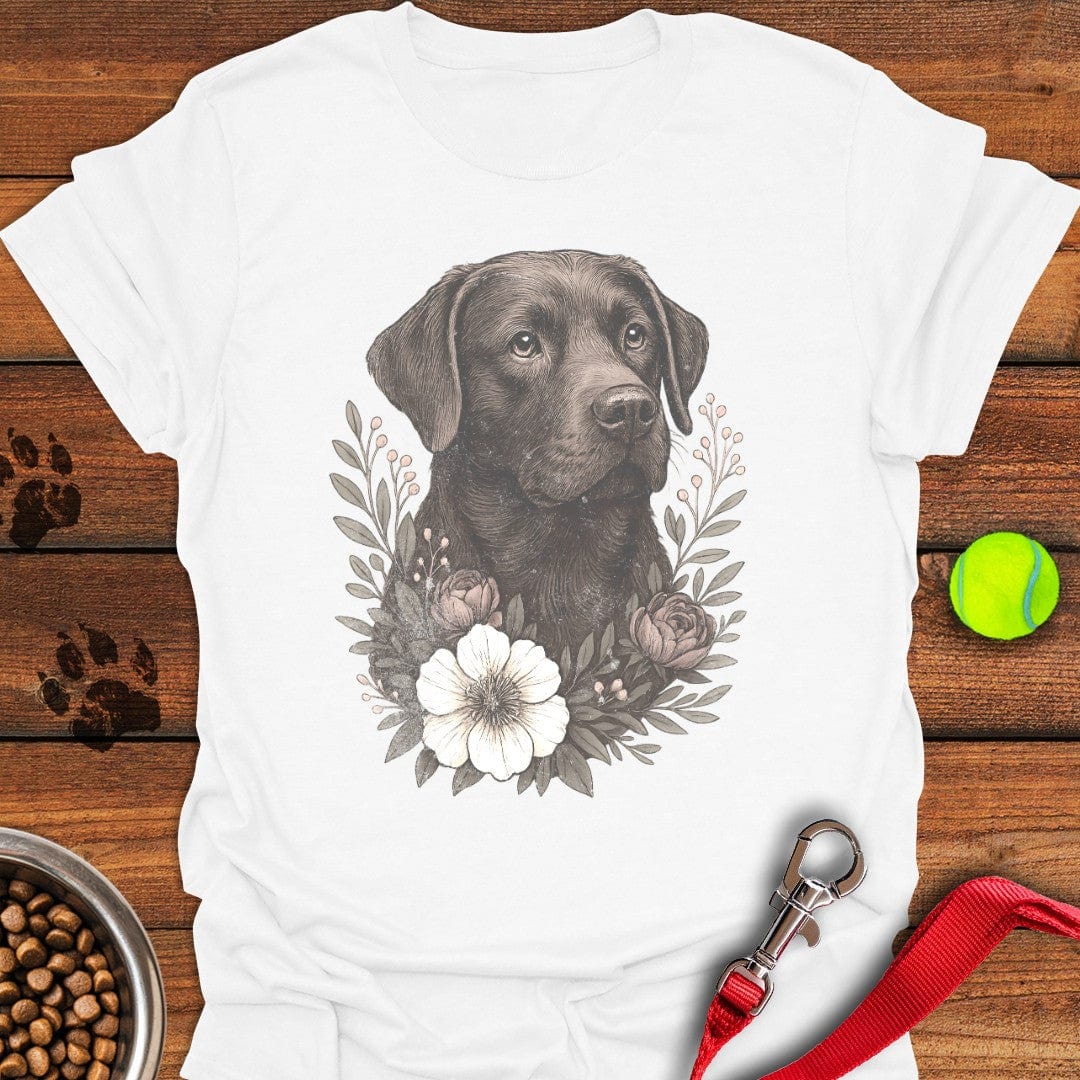 Chocolate Lab Faded Retro T-Shirt Cute Dog Clothes Awesome Dog Lover Gifts