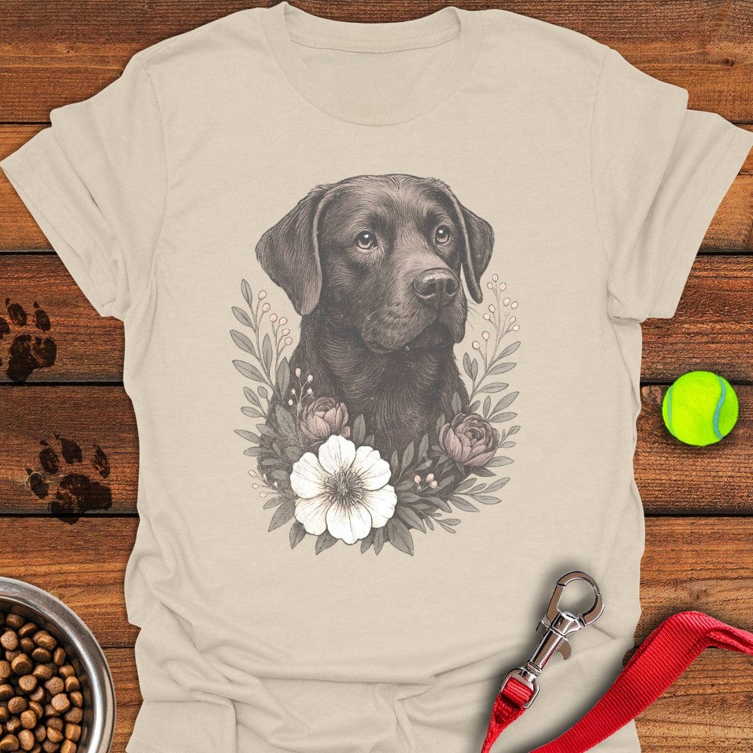 Chocolate Lab Faded Retro T-Shirt Cute Dog Clothes Awesome Dog Lover Gifts