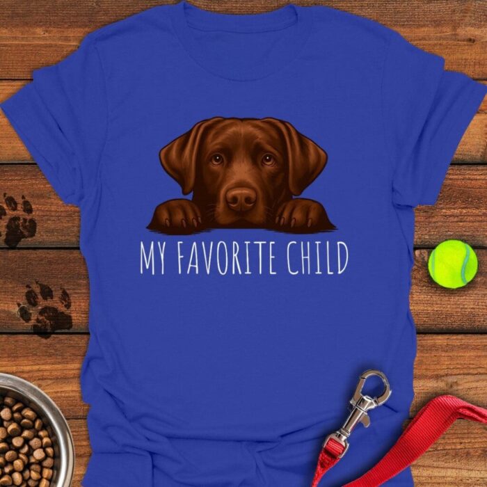 Chocolate Labrador Favorite Child T-Shirt Gifts For Chocolate Lab Lovers