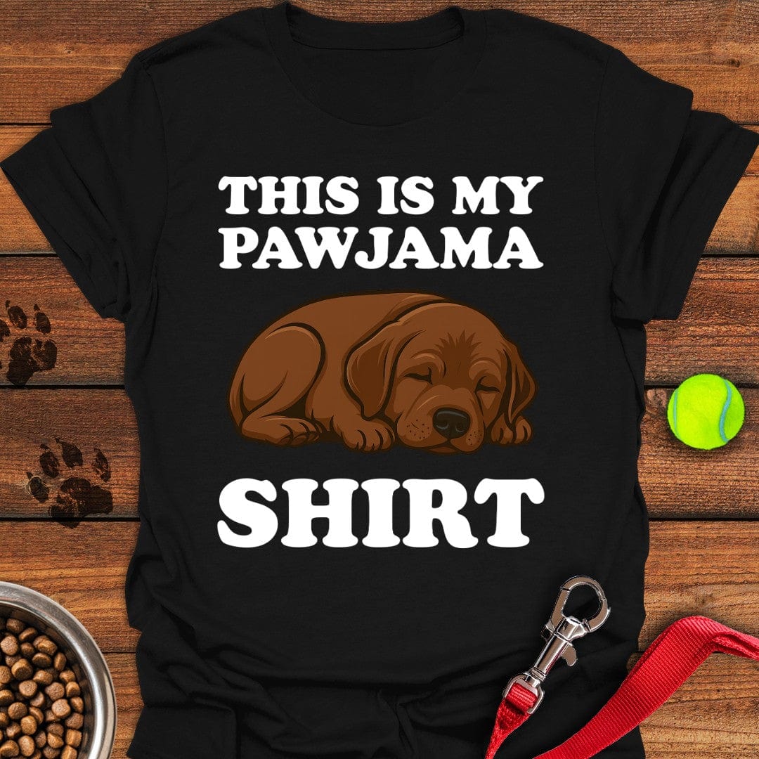 Chocolate Labrador Pajama T-Shirt Playful Dog Apparel First Fathers Day Gift Ideas