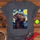 Chocolate Labrador Starry Night T-Shirt Gifts For Chocolate Lab Lovers