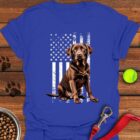 Chocolate Labrador USA Flag T-Shirt Gifts For Chocolate Labrador Lovers