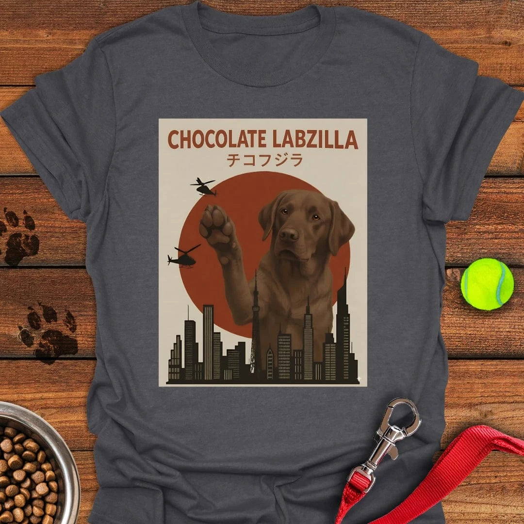 Chocolate Labzilla Labrador T-Shirt Gifts For Chocolate Labrador Lovers