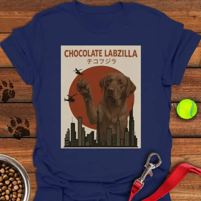 Chocolate Labzilla Labrador T-Shirt Gifts For Chocolate Labrador Lovers