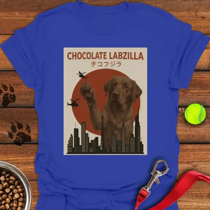 Chocolate Labzilla Labrador T-Shirt Gifts For Chocolate Labrador Lovers