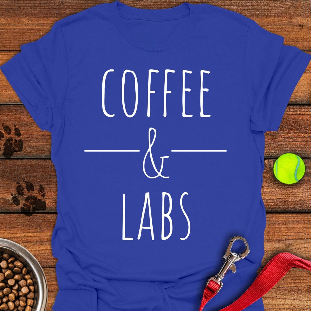 Coffee & Labs T-Shirt Adorable Dog Apparel Special Mothers Day Gift