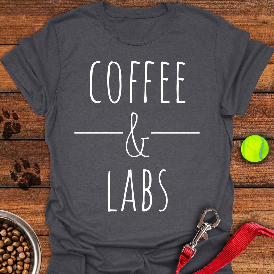 Coffee & Labs T-Shirt Adorable Dog Apparel Special Mothers Day Gift