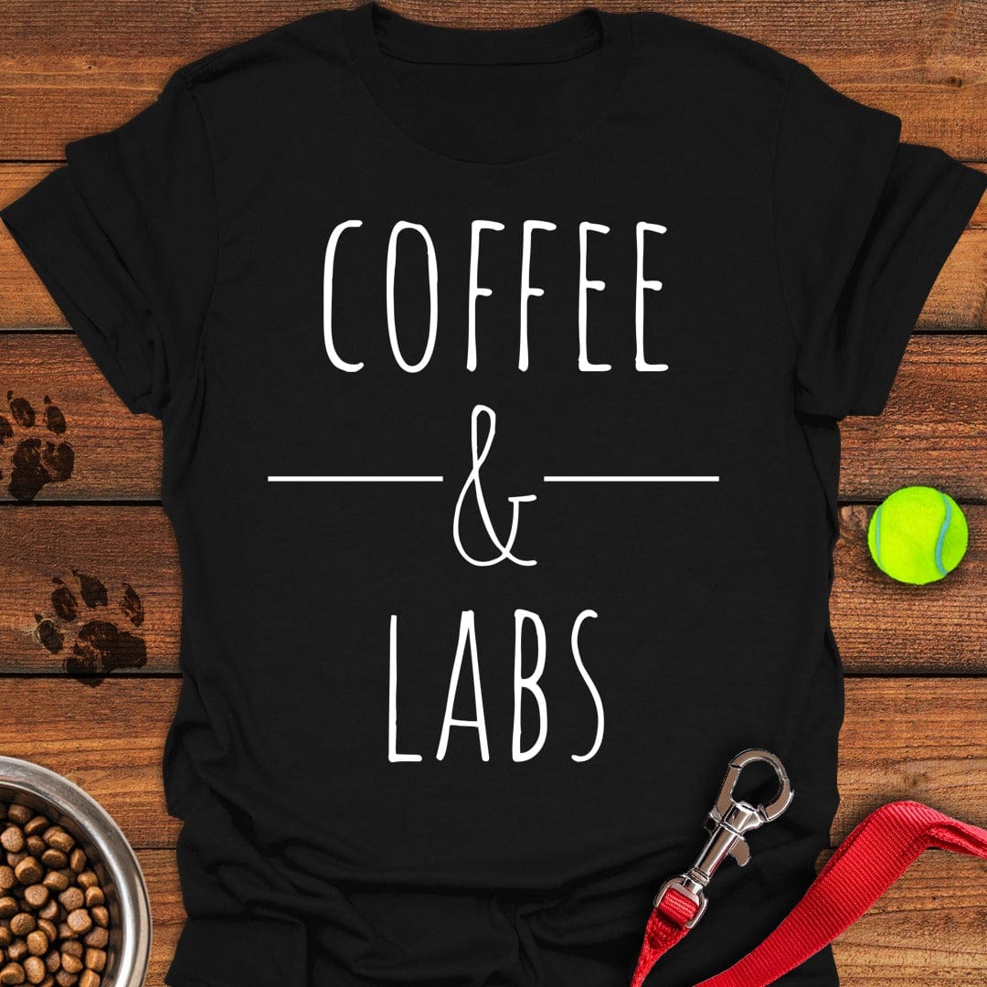 Coffee & Labs T-Shirt Adorable Dog Apparel Special Mothers Day Gift