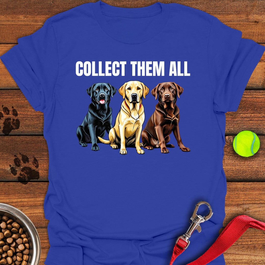 Collect Them All Labrador T-Shirt Classic Dog Clothes Present For Dog Lovers