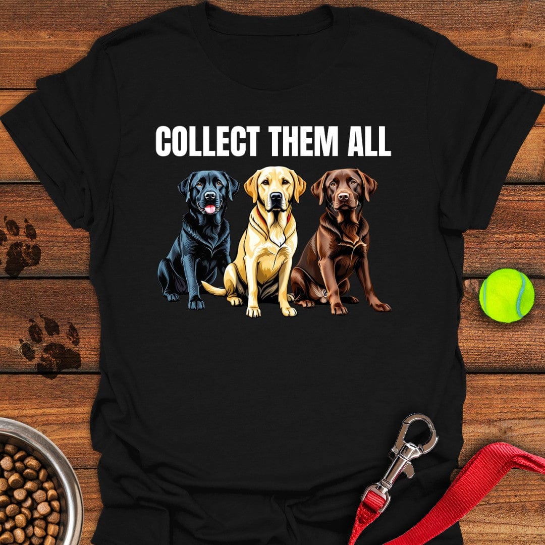 Collect Them All Labrador T-Shirt Classic Dog Clothes Present For Dog Lovers