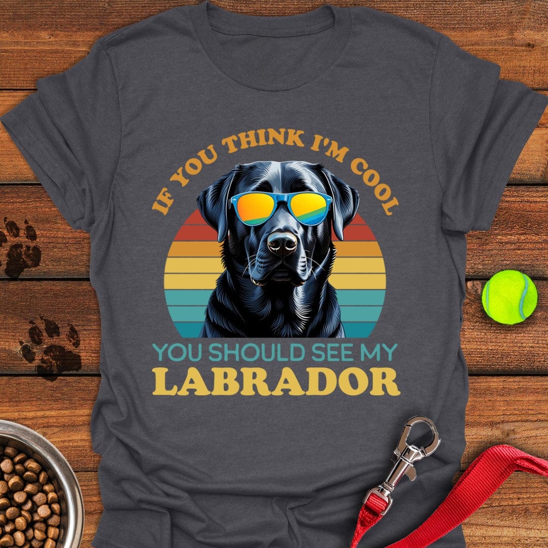 Cool Black Labrador T-Shirt Energetic Dog Clothes Best Mother's Day From For Daughter