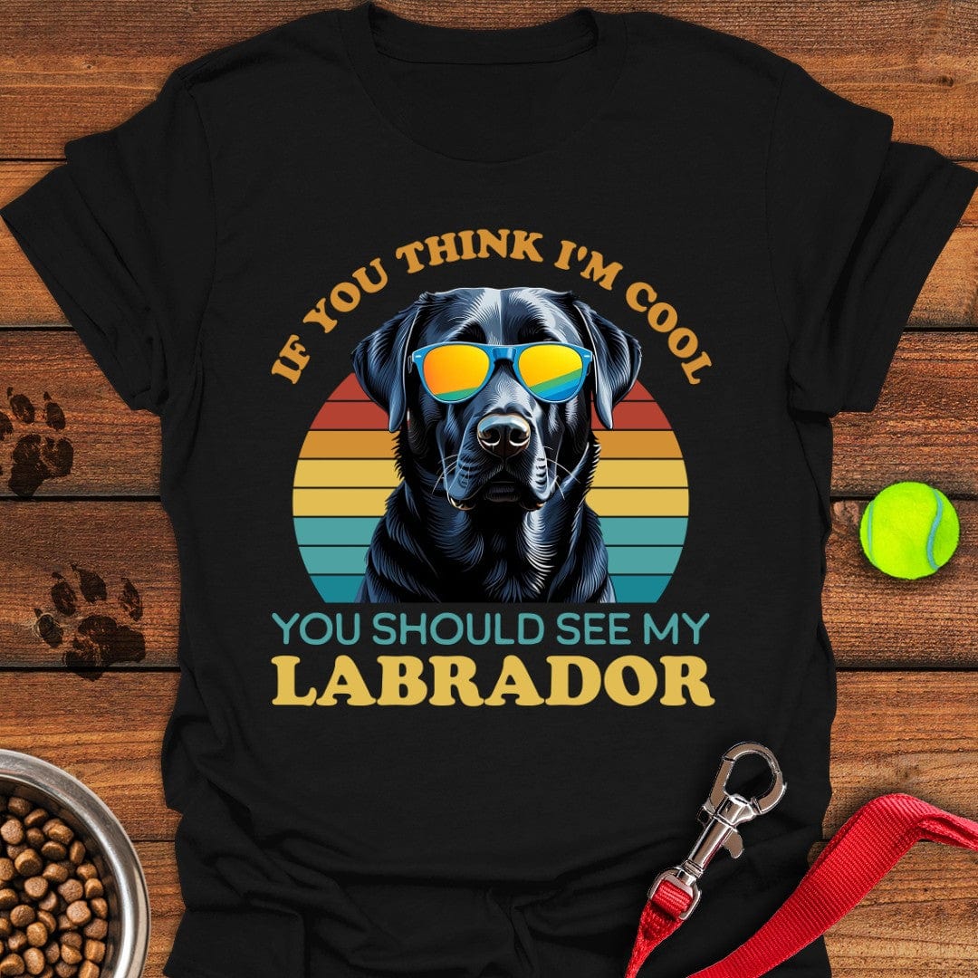 Cool Black Labrador T-Shirt Energetic Dog Clothes Best Mother's Day From For Daughter