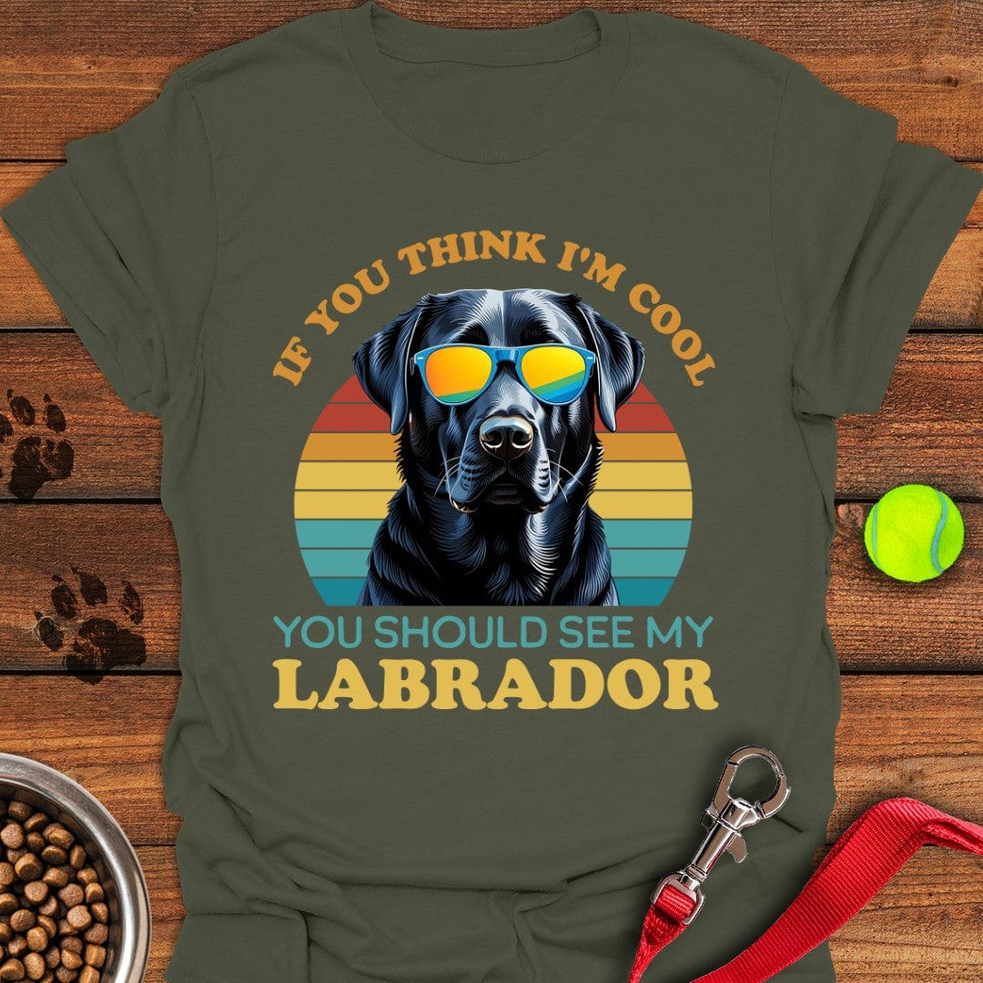 Cool Black Labrador T-Shirt Energetic Dog Clothes Best Mother's Day From For Daughter