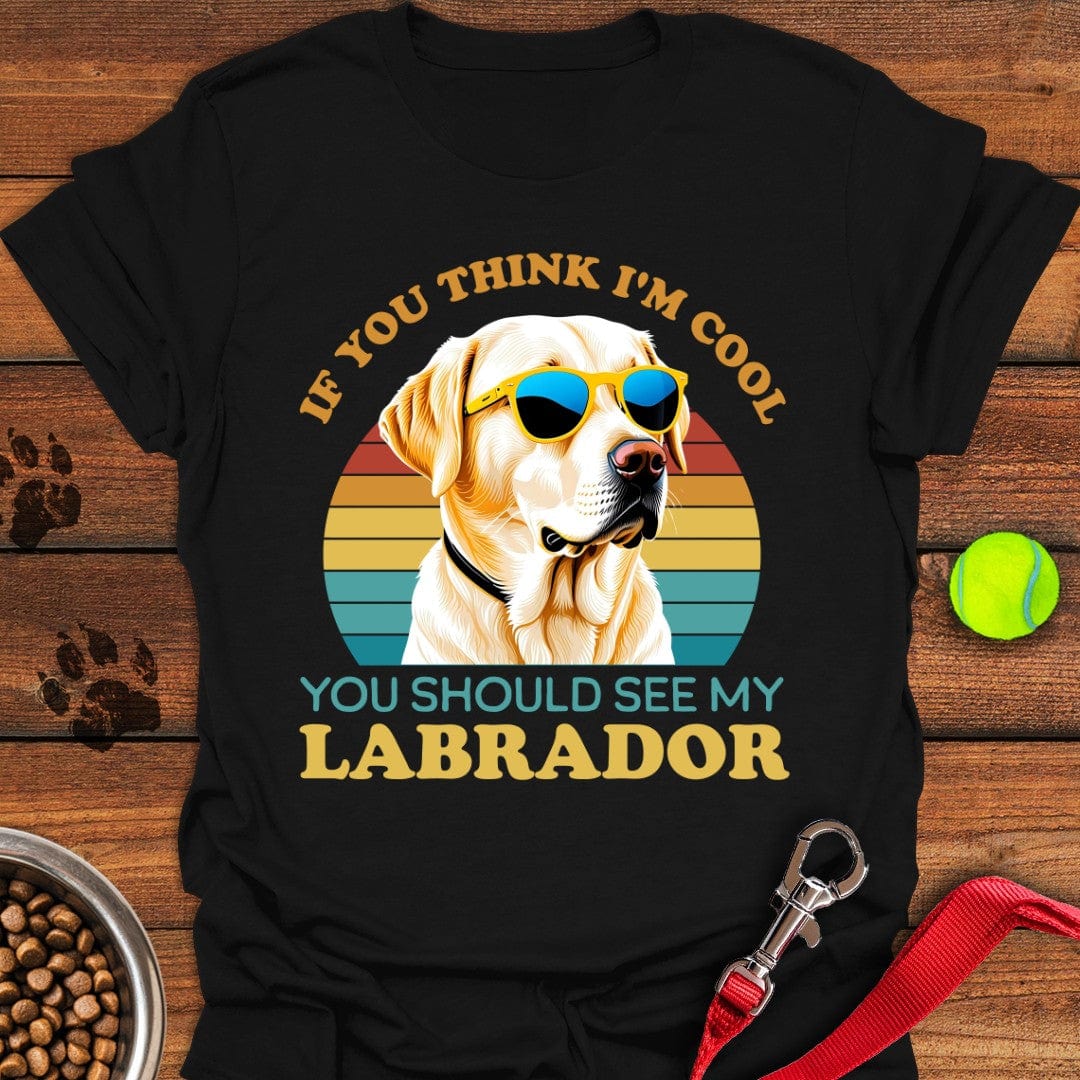Cool Yellow Labrador T-Shirt Classic Dog Clothes Cool Gifts For Dad