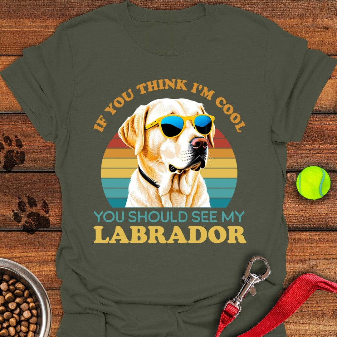 Cool Yellow Labrador T-Shirt Classic Dog Clothes Cool Gifts For Dad