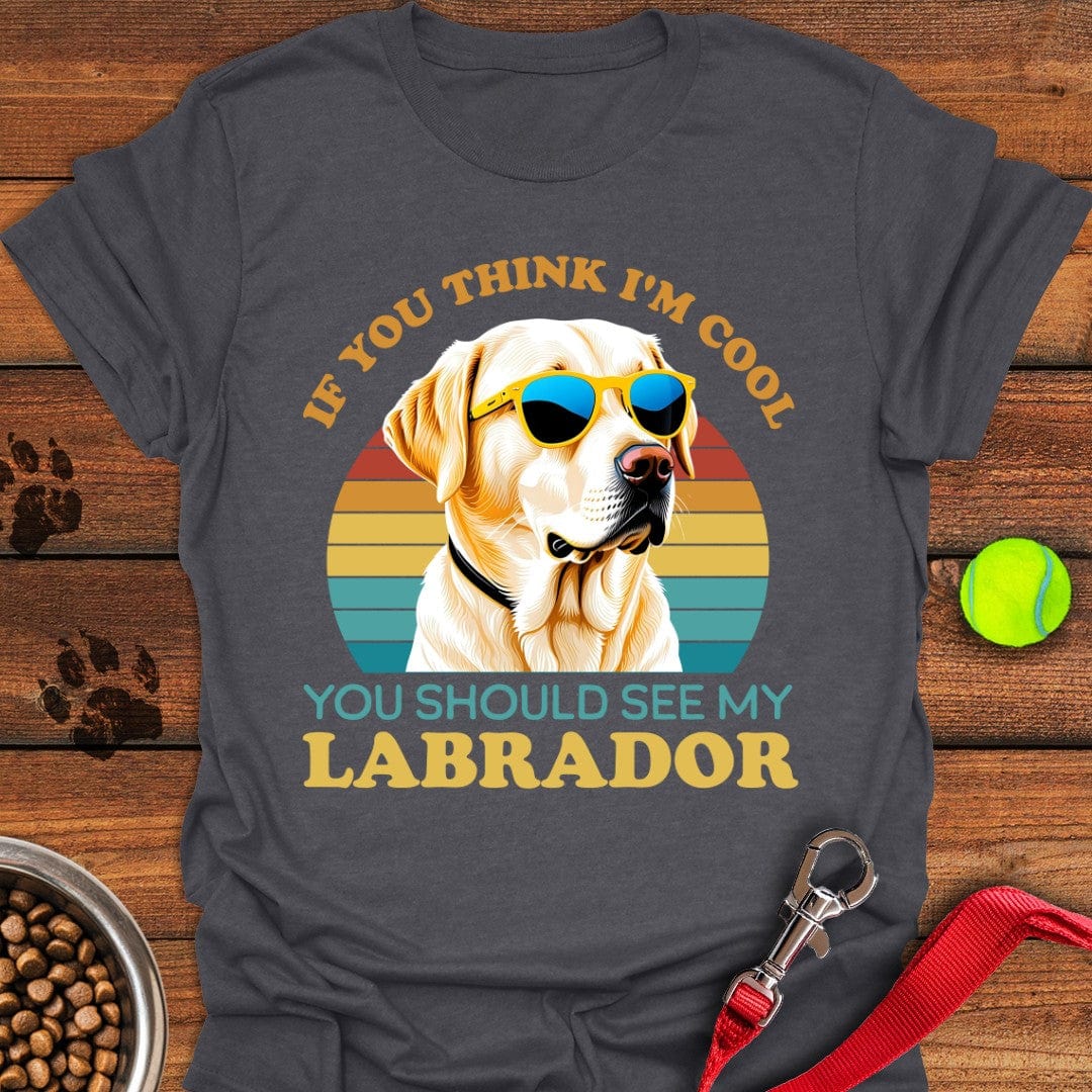 Cool Yellow Labrador T-Shirt Classic Dog Clothes Cool Gifts For Dad