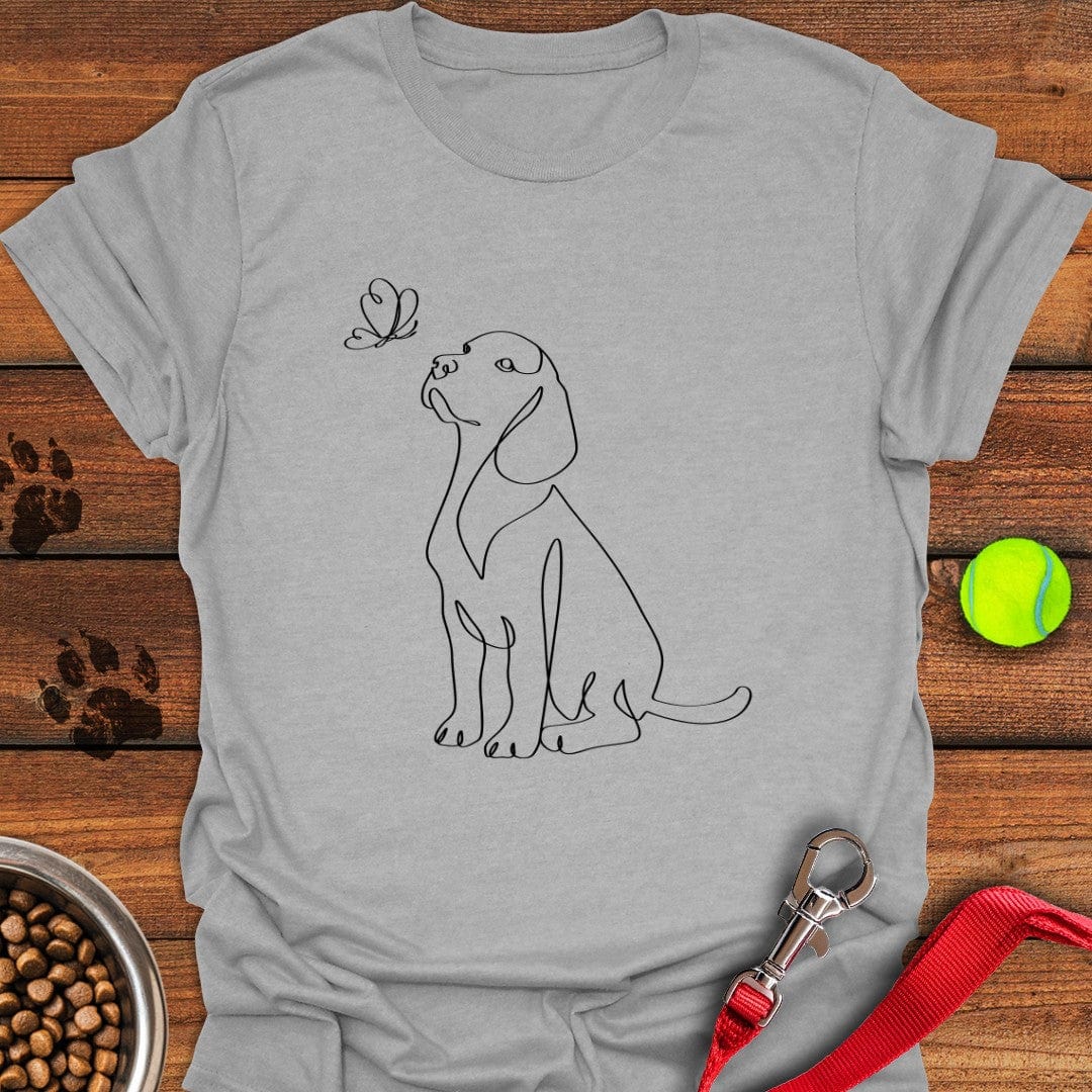 Cute Labrador Line Art T-Shirt Loyal Dog Clothes Gifts For People Who Love Their Dog