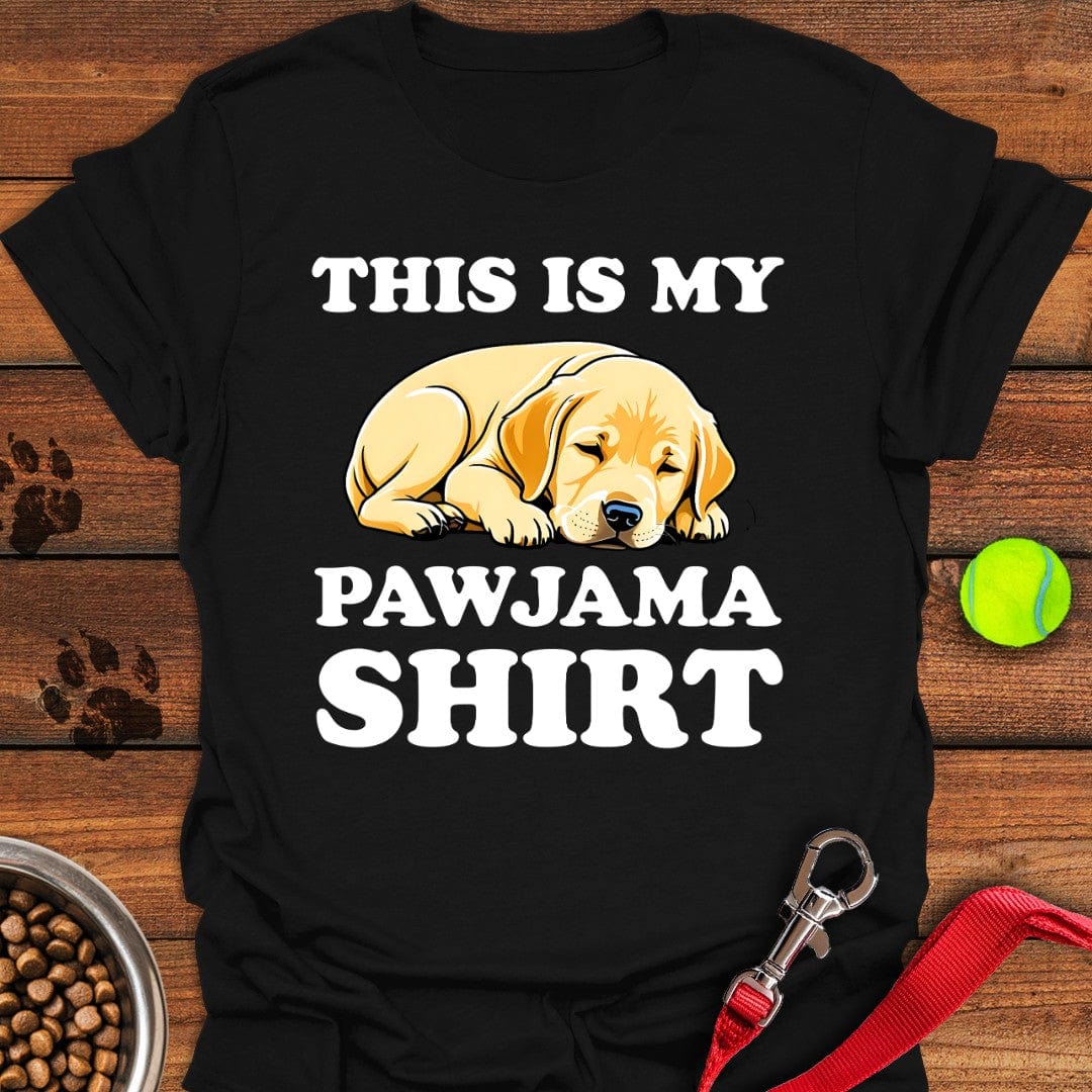 Cute Pajama Yellow Labrador T-Shirt Friendly Dog Clothing Presents For Dod Lovers Person