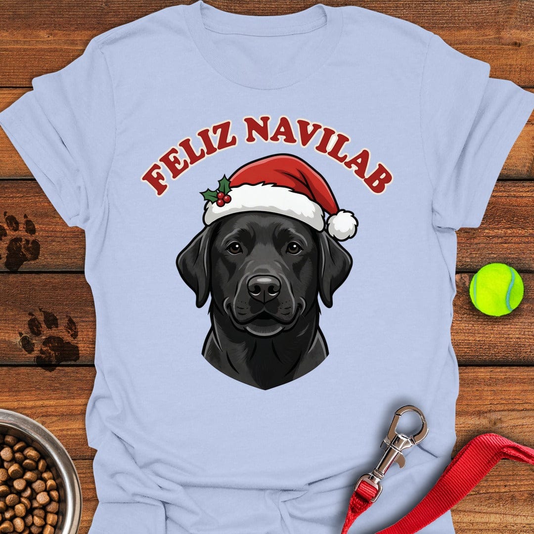 Feliz Navilab Black Lab T-Shirt Lovely Dog Clothes Great Gifts For Dad