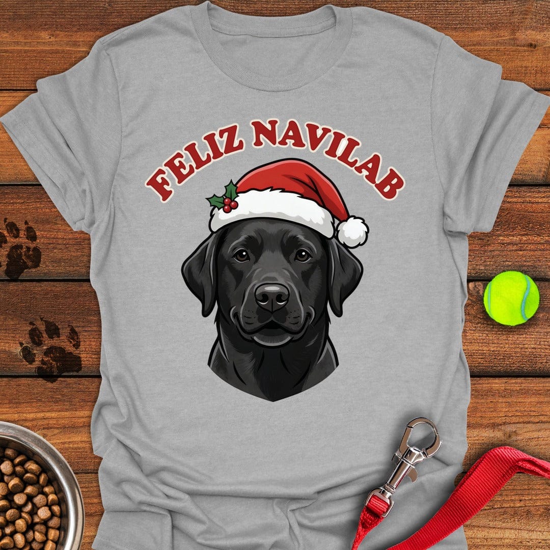 Feliz Navilab Black Lab T-Shirt Lovely Dog Clothes Great Gifts For Dad