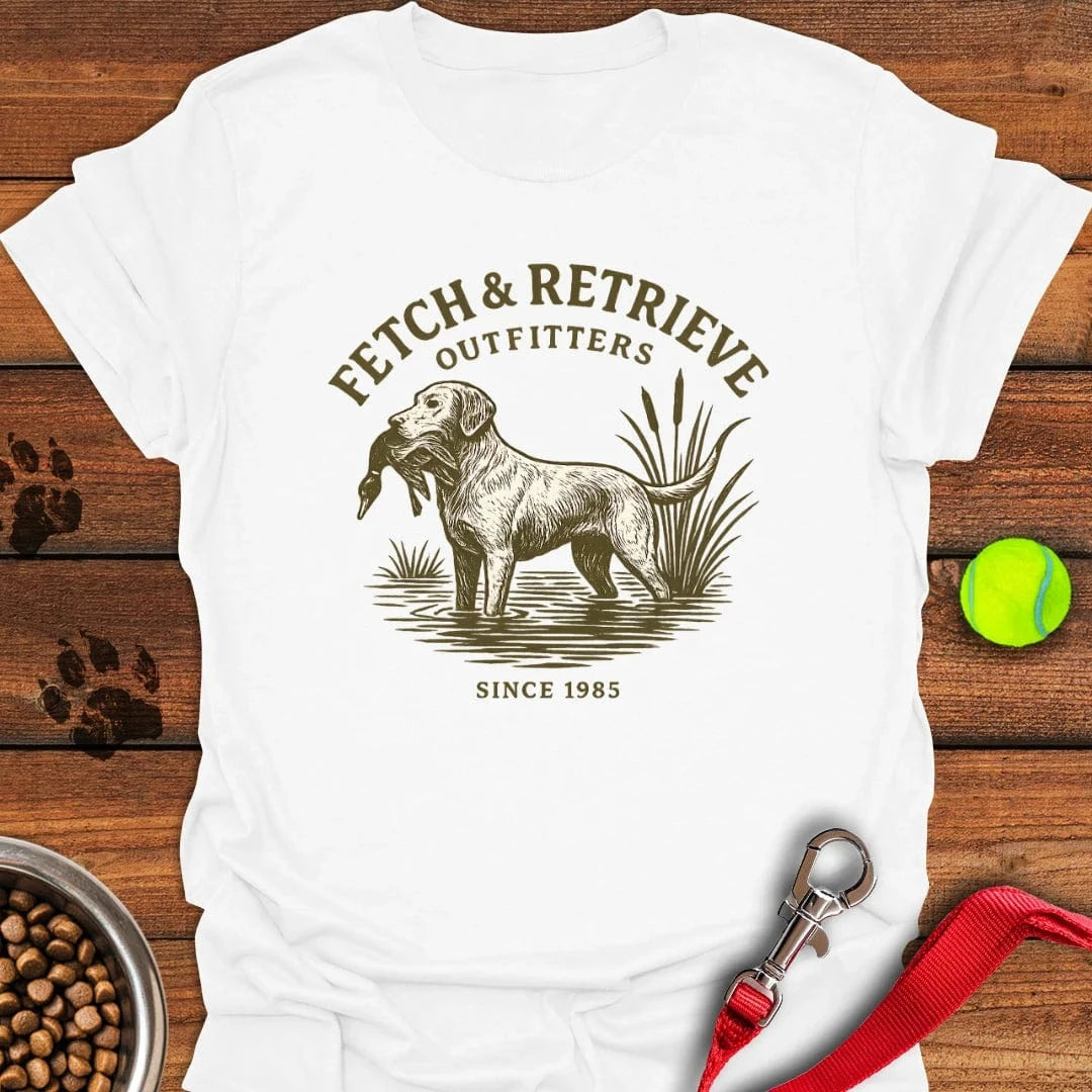 Fetch & Retrieve Labrador T-Shirt Energetic Dog Apparel Dog Owners Themed Gifts