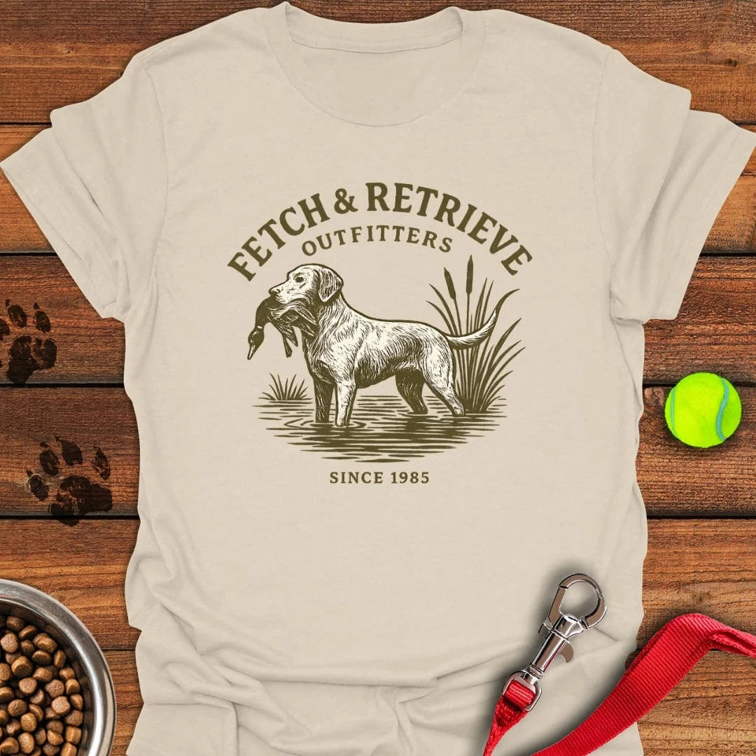 Fetch & Retrieve Labrador T-Shirt Energetic Dog Apparel Dog Owners Themed Gifts