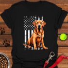 Fox Red Labrador USA T-Shirt Patriotic Shirt Labrador Owner Gifts